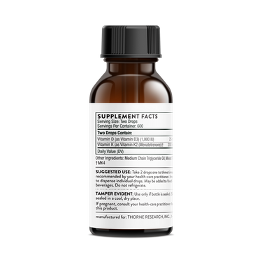 Vitamin D + K2 Liquid - Thorne